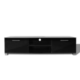 NNEVL TV Cabinet High-Gloss Black 120x40.3x34.7 cm