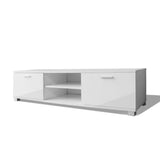NNEVL TV Cabinet High-Gloss White 140x40.3x34.7 cm