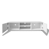 NNEVL TV Cabinet High-Gloss White 140x40.3x34.7 cm