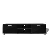 NNEVL TV Cabinet High-Gloss Black 140x40.3x34.7 cm