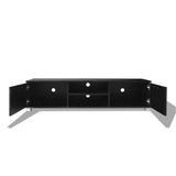 NNEVL TV Cabinet High-Gloss Black 140x40.3x34.7 cm