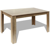 NNEVL Dining Table 140x80x75 cm Oak