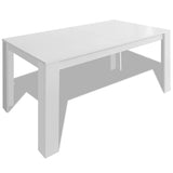 NNEVL Dining Table 140x80x75 cm White