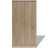 NNEVL Shoe Cabinet 7 Shelves Oak