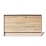 NNEVL Shoe Storage Bench Oak 80x24x45 cm