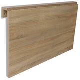NNEVL Folding Wall Table Oak 100x60 cm