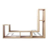 NNEVL TV Cabinet Double L-Shaped Oak
