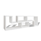 NNEVL TV Cabinet Double L-Shaped White