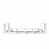 NNEVL TV Cabinet Double L-Shaped White