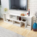 NNEVL TV Cabinet Double L-Shaped White