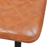 NNEVL Dining Chairs 2 pcs Light Brown Faux Leather