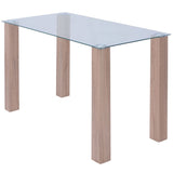 NNEVL Dining Table Glass 120x60x75 cm