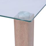 NNEVL Dining Table Glass 120x60x75 cm
