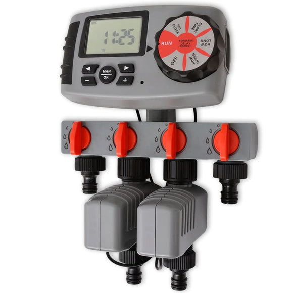 NNEVL Automatic Irrigation Timer with 4 Stations 3 V