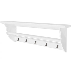 NNEVL Coat Rack MDF White Baroque Style