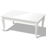 NNEVL Coffee Table 100x60x42 cm High Gloss White