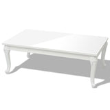 NNEVL Coffee Table 115x65x42 cm High Gloss White
