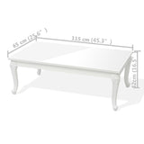 NNEVL Coffee Table 115x65x42 cm High Gloss White
