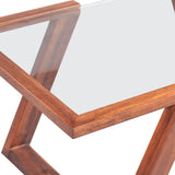 NNEVL Coffee Table Solid Acacia Wood Brown 100x50x40 cm
