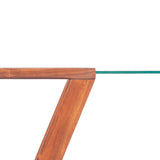 NNEVL Coffee Table Solid Acacia Wood Brown 100x50x40 cm