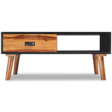 NNEVL Coffee Table 90x50x40 cm Solid Acacia Wood
