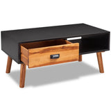 NNEVL Coffee Table 90x50x40 cm Solid Acacia Wood
