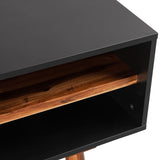 NNEVL TV Cabinet 120x35x50 cm Solid Acacia Wood