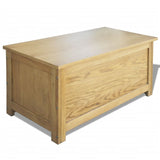 NNEVL Storage Box 90x45x45 cm Solid Oak Wood