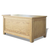NNEVL Storage Box 90x45x45 cm Solid Oak Wood