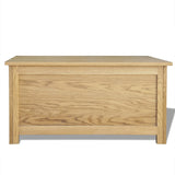 NNEVL Storage Box 90x45x45 cm Solid Oak Wood