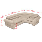 NNEVL Intex Inflatable Corner Sofa/Couch 257x203x76 cm