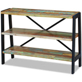 NNEVL Sideboard 3 Shelves Solid Reclaimed Wood