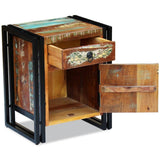 NNEVL Bedside Cabinet Solid Reclaimed Wood
