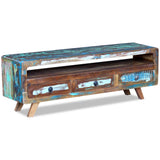 NNEVL TV Cabinet with 3 Drawers Solid Reclaimed Wood