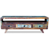 NNEVL TV Cabinet with 3 Drawers Solid Reclaimed Wood