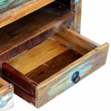 NNEVL TV Cabinet with 3 Drawers Solid Reclaimed Wood