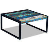 NNEVL Coffee Table Solid Reclaimed Wood 80x80x40 cm