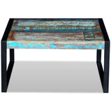 NNEVL Coffee Table Solid Reclaimed Wood 80x80x40 cm