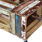 NNEVL Coffee Table Solid Reclaimed Wood 70x70x35 cm