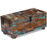 NNEVL Coffee Table Box Chest Solid Reclaimed Wood 80x40x35 cm