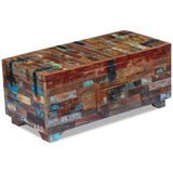 NNEVL Coffee Table Box Chest Solid Reclaimed Wood 80x40x35 cm