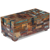NNEVL Coffee Table Box Chest Solid Reclaimed Wood 80x40x35 cm
