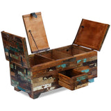 NNEVL Coffee Table Box Chest Solid Reclaimed Wood 80x40x35 cm
