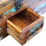 NNEVL Coffee Table Box Chest Solid Reclaimed Wood 80x40x35 cm