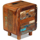 NNEVL Night Cabinet Solid Reclaimed Wood 43x33x51 cm