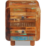 NNEVL Night Cabinet Solid Reclaimed Wood 43x33x51 cm
