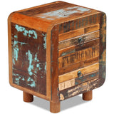 NNEVL Night Cabinet Solid Reclaimed Wood 43x33x51 cm