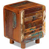NNEVL Night Cabinet Solid Reclaimed Wood 43x33x51 cm