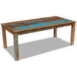 NNEVL Dining Table Solid Reclaimed Wood 200x100x76 cm