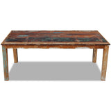 NNEVL Dining Table Solid Reclaimed Wood 200x100x76 cm